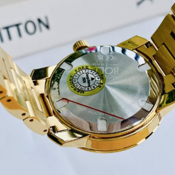 Movado Men's Gold Dial Two Tone Watch - Picture 4 of 7